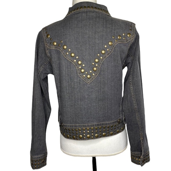 Tasha Polizzi Beaded Denim Jean Jacket - Picture 1 of 11